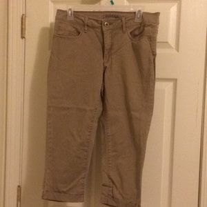 Khaki Faded Glory capris